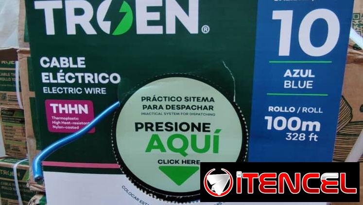 Cable 10 de cobre puro x rollos