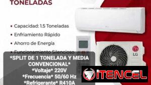 Split LG 1.5 Tonelada y media