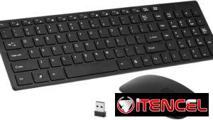 Teclado y mouse inalámbrico marca ultra - thin fashion