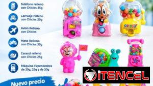 Juguetes Rellenos con Chicles