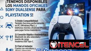 mandos oficiales Sony DualSense para PlayStation 5 (100usd)
