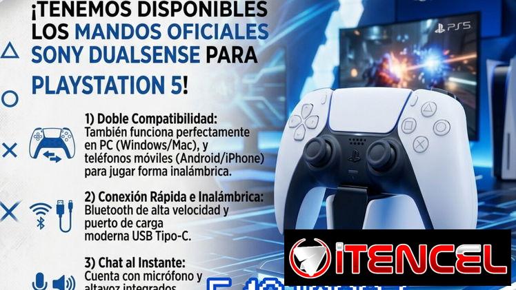mandos oficiales Sony DualSense para PlayStation 5 (100usd)