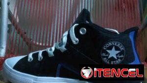 👟 Converse Flux Ultra Mid – Negro/Azul