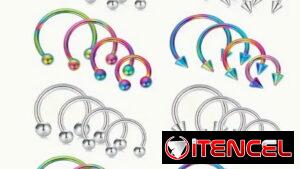 Pircing variados de acero quirúrgico  200mn cada uno