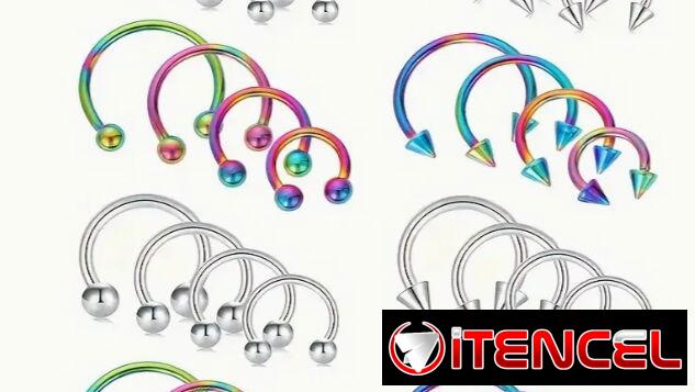 Pircing variados de acero quirúrgico 200mn cada uno — foto 1