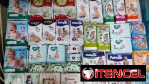 Pamper,Toallitas húmedas,Talco,Manzatin,Almohadillas Sanitarias y Compotas