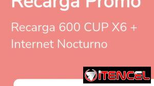 Recarga internacional 3600 mn de saldo Internet nocturno