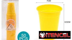 Vasos amarillos ideal para eventos fiestas y religiosas símbolo de Oshun