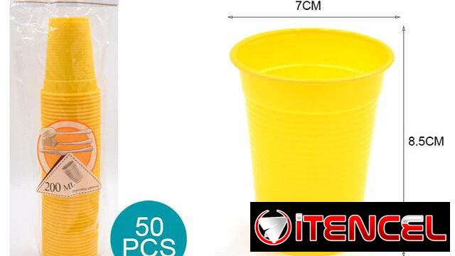 Vasos amarillos ideal para eventos fiestas y religiosas símbolo de Oshun