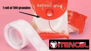 Adhesivo doble contacto para globos