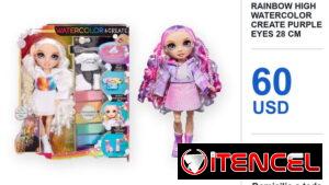 MGA Entertainment Rainbow High Watercolor Create Purple Eyes 28 cm