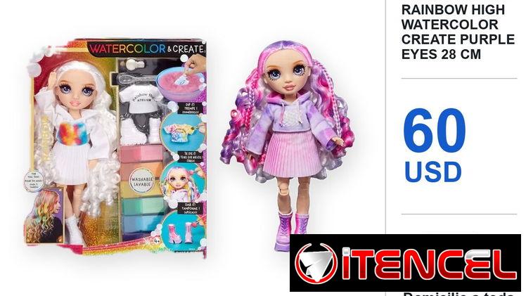 MGA Entertainment Rainbow High Watercolor Create Purple Eyes 28 cm
