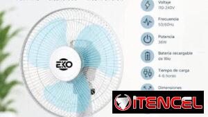 DISPONIBLE...Ventilador recargable 12" EKO