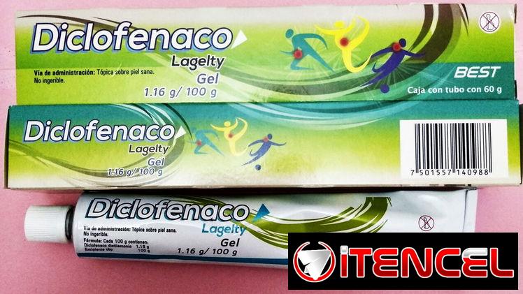 Diclofenaco gel $1900 Tubo 60g