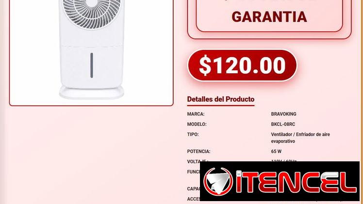 VENTILADOR ENFRIADOR (Ice Coouler) .