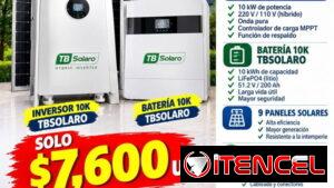 Kit de inversores, baterías y paneles, con accesorios e instalación incluida para más detalle llamar o  escribir a Whats