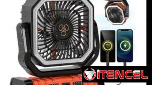 ​💨 VENTILADOR RECARGABLE FX13 (20,000 mAh) 💨   ​¡Hasta 60 HORAS de aire continuo con una sola carga! 🔋✨   ​