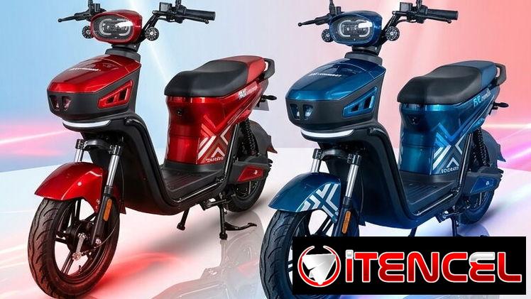 Moto de combustión y bicimoto eléctrica