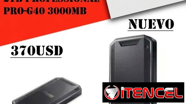 Disco Duro Externo SanDisk 2TB Professional PRO-G40 3000MB/seg “Nuevo Sellado” 370 USD