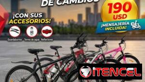 *BICICLETA 26" SILVER BIKE* CON CAMBIOS *Colores:* negro, rosado, gris, plateado , rojo y negra y gris *Material* Al
