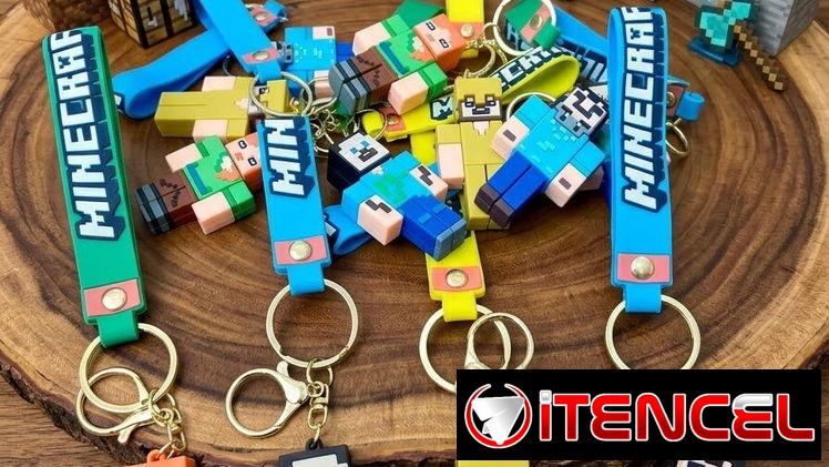Llaveros de personajes minecraft