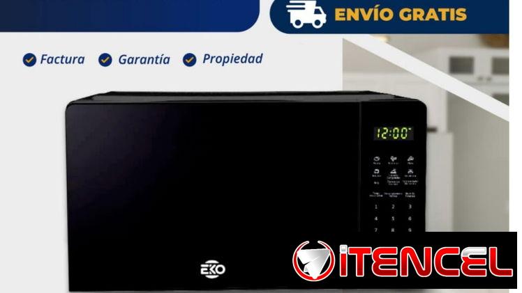 Microonda negro con Puerta de espejo marca EKO. 1 AÑO DE GARANTÍA. DOMICILIO INCLUIDO.
