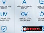Braker y protector de alto y bajo voltage con relé y ajustable 63A 120V y 240v