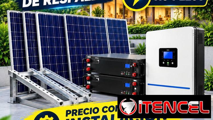 kit solar de 6kw con 15 kw de respaldo