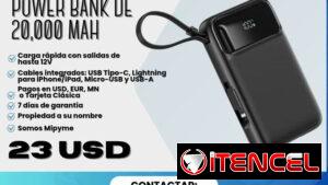 🔋⚡ ¡POWER BANK DE 20,000 mAh! ⚡🔋 💰 Precio: $23 🛡️ Garantía: 7 días