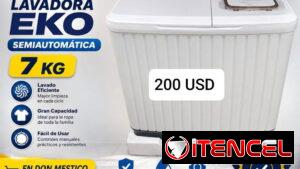 LAVADORA SEMIAUTOMÁTICA MARCA EKO