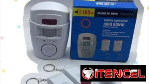 Sensor PIR con alarma ( Varios modelos) . Mensajería con costo adicional.