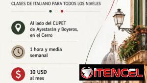 Clases/curso de italiano
