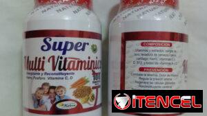 SÚPER MULTIVITAMINICO 100capsulas de 500mg