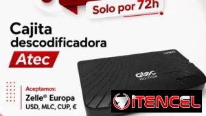 💥*Cajita descodificadora* 💥 🎁*Incluye*: Mando , pilas, cable HDMI, cable RCA 🌟 Marca: *Atec* 💰 Precio: 💲50usd 🌟
