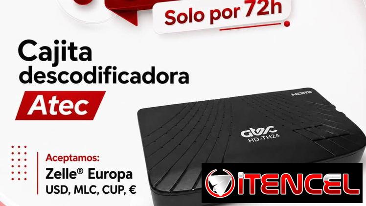 💥*Cajita descodificadora* 💥 🎁*Incluye*: Mando , pilas, cable HDMI, cable RCA 🌟 Marca: *Atec* 💰 Precio: 💲50usd 🌟