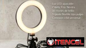 Aro de luz con tripode