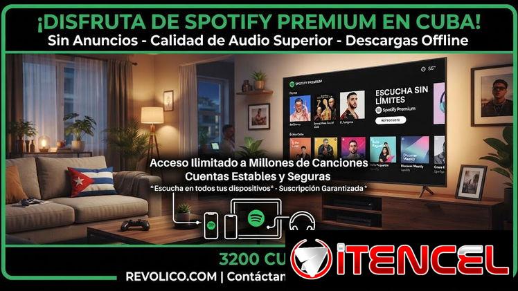 Spotify Premium Individual – 3200 CUP (Estable y Garantizado)