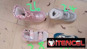 Zapaticos de niña boticas rosadas,blanca,sandalia precio 25 USD y los azulito 35 USD