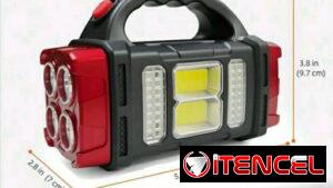 Lámpara recargable LED con panel solar