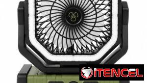 Ventilador recargable F6 (verde)