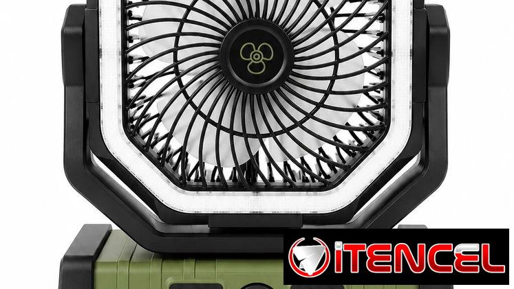 Ventilador recargable F6 (verde) — foto 1