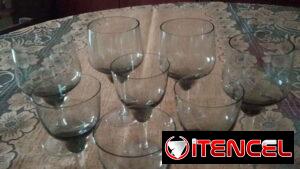 Elegantes copas Vintage en color humo