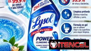 Lysol producto para limpiar baños