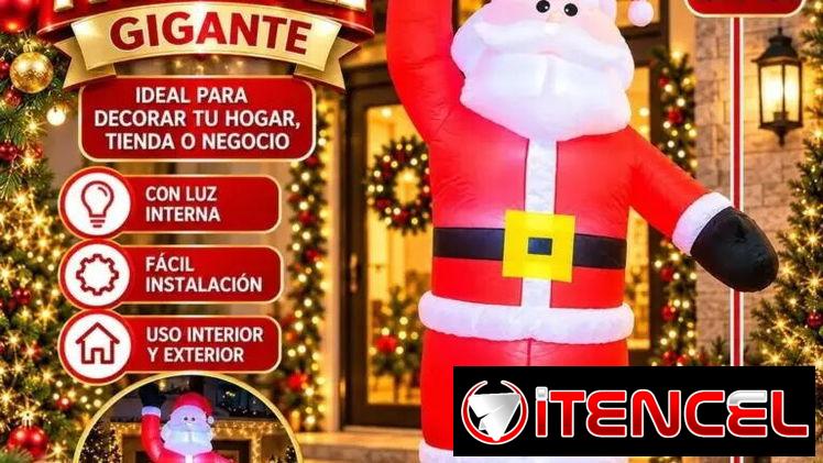 Inflable Papá Noel gigante. 🎅 Preparate para Navidad . Precio: US$155.00