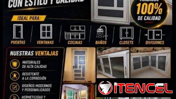 Carpintería de Aluminio y Cristal: Puertas, Ventanas, Closets, Baños y Divisiones | Trabajos a Medida con Garantía