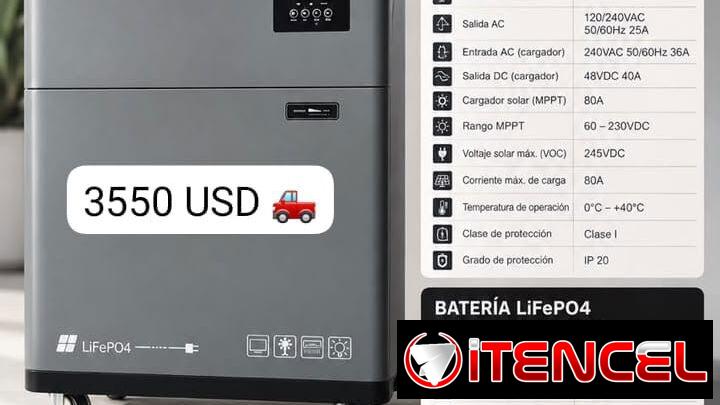 Infinity 6 con 15 kwh de respaldo