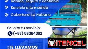Transporte en triciclo eléctrico