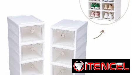 CAJONERA DE ZAPATOS PLEGABLE DOBLE