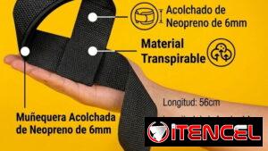 Correas de mano para levantar pesas.