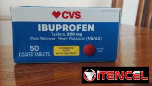 Ibuprofeno 200 mg - Contiene 50 pastillas ($900)